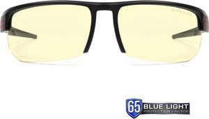 GUNNAR TORPEDO Gaming Glasses Onyx Frame (Amber Lens) Tint 65% Blue Light & 100% UV Protection, TOR-00101