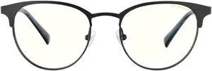 Gunnar Apex, Protective Computer Glasses with Gunnar Focus, Onyx/Navy Frames, Clear Lens, 35% Blue Light and 100% UV Protection, APX-11509
