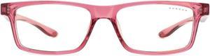 Gunnar Cruz Kids Large (Ages 8-12), Protection Glasses with Natural Focus, Pink Frames, Clear Lens, 35% Blue Light and 100% UV Protection, CRU-10109