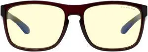 Gunnar Intercept, Protection Glasses with Natural Focus, Onyx Frames, Amber Lens, 65% Blue Light and 100% UV Protection, INT-10301
