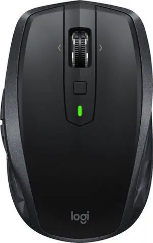 Logitech MX Anywhere 2S Wireless Laser Mouse Use On Any Surface Control up to 3 Apple Mac and Windows Computers and laptops (Bluetooth or USB) - Black 910-005748