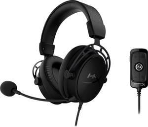 HyperX Cloud Alpha S - PC Gaming Headset, 7.1 Surround Sound, Adjustable Bass, Dual Chamber Drivers, Breathable Leatherette, Memory Foam, and Noise Cancelling Microphone - Blackout (HX-HSCAS-BK/WW)