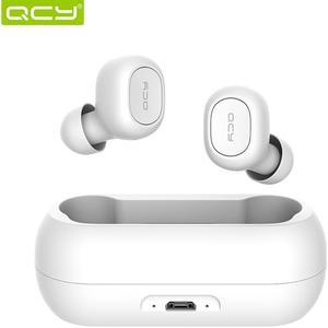 QCY qs1 earphones Bluetooth 5.0 TWS headphone mini invisible 3D HiFi stereo wireless headset with power bank charging box/T1C