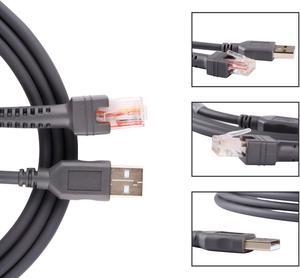 USB Cable For Symbol Barcode Scanner LS2208 LS4208 DS6878 CBA-U01-S07ZAR 4-Pack