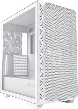 Montech AIR 903 BASE, E-ATX Mid Tower Case, High Airflow with Max Capacity, 3x 140mm PWM Fans Pre-installed, Tempered Glass Side Panel, Mesh Front, TYPE-C, Support 4090 GPUs, White