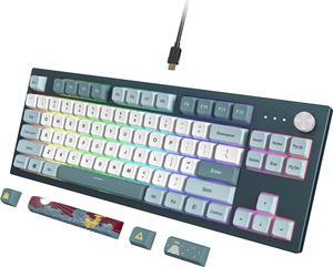 Montech MKey TKL Mechanical Gaming Keyboard: Customizable RGB LED, Premium MDA Profile PBT Keycap, Engineered Acoustics, Hot-Swappable Gateron G Pro 2.0 Switches, Stunning Osaka Castle Theme, Freedom