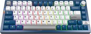 MONTECH MKey PRO 75% TKL Wireless Mechanical Gaming Keyboard, Tri-Mode Bluetooth 5.2/2.4Ghz/USB-C, Hot-Swappable Gateron G Pro 3.0 Pre-lubed Switches, VIA & QMK Support -Yellow Switch Freedom