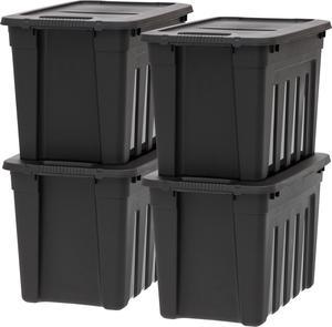 Iris Usa 20 Pack 5qt Plastic Storage Bin Tote Organizing Container
