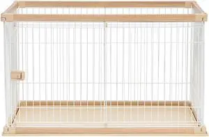 IRIS Large Wire Open Pet Pen, Brown/White