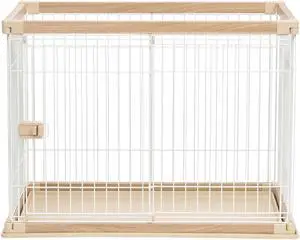 IRIS Medium Wire Open Pet Pen, Brown/White