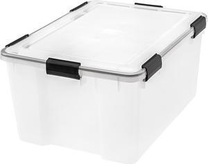 IRIS 62 Quart WeatherPro Storage Box, Clear