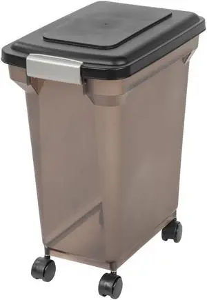 IRIS 28 Quart Airtight Food Container, Black