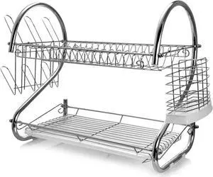 MegaChef 22 Inch Two Shelf Dish Rack
