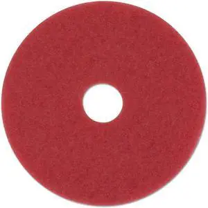 Boardwalk Buffing Floor Pads 14" Diameter Red 5/Carton BWK4014RED