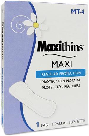 Hospeco Maxithins Vended Sanitary Napkins #4 250 Individually Boxed Napkins/Carton MT4