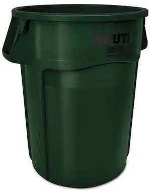 Brute Round Containers, 32 gal, Orange 2119308