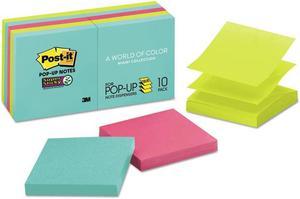 Post-It Pop-up 3 x 3 Note Refill Miami 100 Notes/Pad 18 Pads/Pack R33018SSMIACP