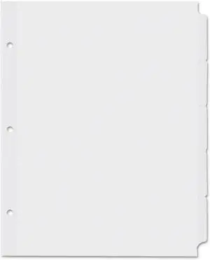 UNIVERSAL Economy Tab Dividers 8-Tab Letter Buff 24 Sets/Box 20846
