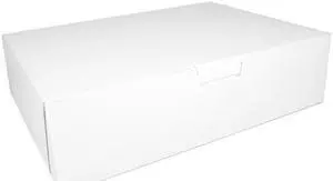 Tuck-Top Bakery Boxes, 9 x 9 x 2.5, White, 250/Carton 0953