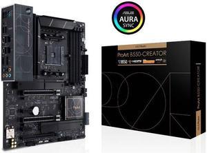 ASUS ProArt B550-CREATOR AM4 AMD B550 SATA 6Gb/s USB 3.0 HDMI ATX AMD Motherboard