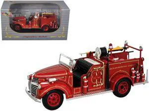 1941 GMC Fire Engine Truck Red 1/32 Diecast Model by Signature Models