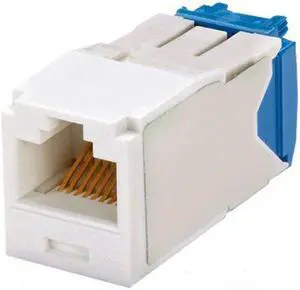 Panduit CJ6X88TGIW Mini-Com TX6 10 Gig Cat6a Jack Module, Off-White
