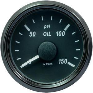 VDO SingleViu 52mm (2-1/16") Oil Pressure Gauge - 150 PSI
