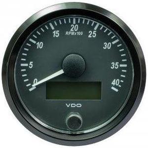 VDO SingleViu 80mm (3-1/8") Tachometer - 4,000 RPM