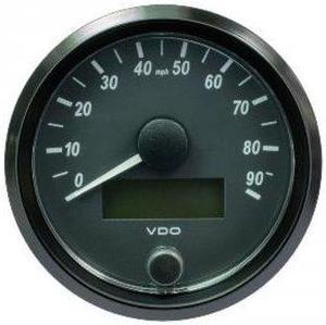 VDO SingleViu 80mm (3-1/8") Speedometer - 90MPH
