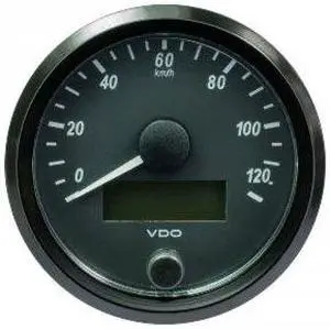 VDO SingleViu 80mm (3-1/8") Speedometer - 140MPH