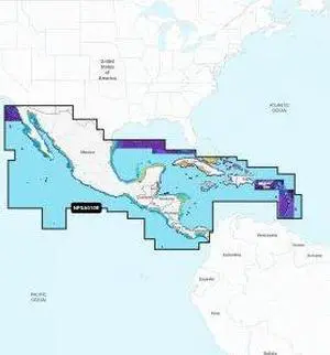 NAVIONICS PLATINUM+ NPSA010R CENTRAL AMERICA & CARIBBEAN