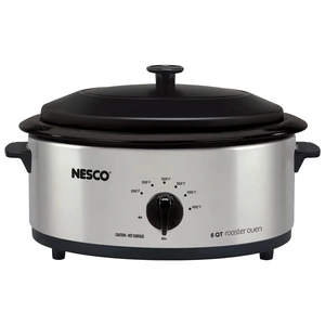 NESCO 6QT PRCLN RSTR SS SLVR NESCO 6QT PRCLN RSTR SS SLVR