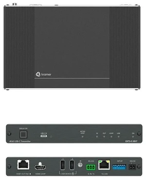 Kramer 4K60 444 USBC Transmitter With USB Ethernet RS232 EXT3CXRT Kramer 4K60 444 USBC Transmitter With USB Ethernet RS232 EXT3CXRT
