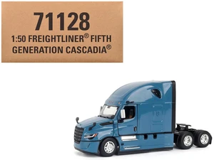 DieCast Masters 2025 Freightliner Cascadia Gen5 Sleeper Cab Truck Tractor Signature Blue Transport Series 150 Diecast Model by Diecast Masters DieCast Masters 2025 Freightliner Cascadia Gen5 Sleeper Cab Truck Tractor Signature Blue Transport Series 150 Diecast Model by Diecast Masters