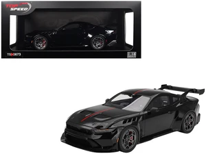 Top Speed Ford Mustang GTD Shadow Black with Red Stripe 118 Model Car by Top Speed Top Speed Ford Mustang GTD Shadow Black with Red Stripe 118 Model Car by Top Speed