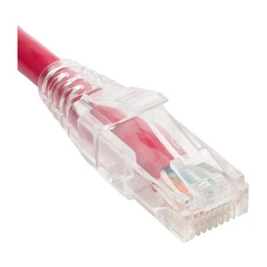 Cablesys PATCH CORD CAT6 CLEAR BOOT 5 RED Cablesys PATCH CORD CAT6 CLEAR BOOT 5 RED