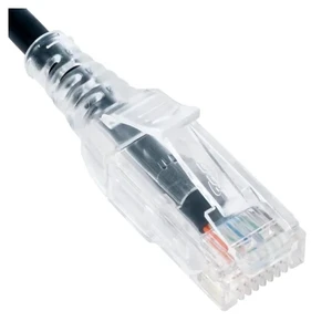 Cablesys 3FT CAT 6 Slim Ethernet Patch Cord Clear Black Cablesys 3FT CAT 6 Slim Ethernet Patch Cord Clear Black