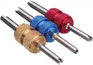2 Sides Universal 45 # Steel Tire Valve Stem Core Remover Screwdriver Tire Repair Install Tool - 3Pcs