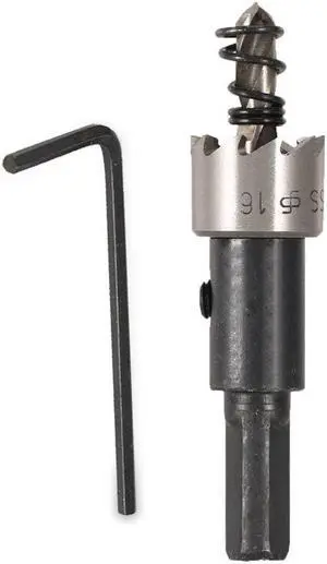 16MM Carbide Tip HSS Drill Stainless Steel Hole Saw Metal Wood Drilling Tool Hole Cut Tool For Installing Locks
