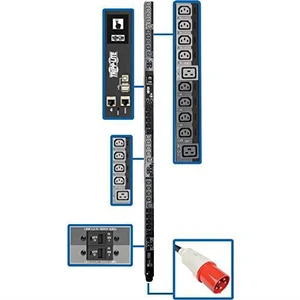 Tripp Lite PDU3XEVSR6G63B 28.8kW 220-240V 3PH Switched PDU - LX Interface Gigabit 30 Outlets IEC 309 63A Red 380-415V Input LCD 1.8 m Cord 0U 1.8 m Height TAA - Switched - IEC 60309 63A Red 3P+N+E Tripp Lite PDU3XEVSR6G63B 28.8kW 220-240V 3PH Switched PDU - LX Interface Gigabit 30 Outlets IEC 309 63A Red 380-415V Input LCD 1.8 m Cord 0U 1.8 m Height TAA - Switched - IEC 60309 63A Red 3P+N+E