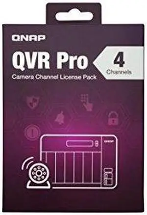 QNAP LIC-SW-QVRPRO-4CH 4 Channel License for QVR Pro