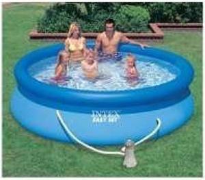 Intex 28121EH 10ft x 30in Easy Set Inflatable Kid Swimming Pool with Filter Pump