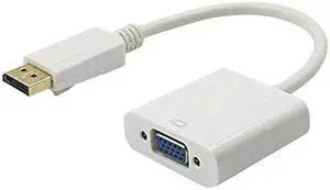 Axiom 57Y4393-5PK-AX Video Converter - Displayport - Vga - White (Pack Of 5) - For Lenovo Thinkcentre M700, M710, M78, M800, Thinkpad L520, X230 Tablet, Thinkvision Lt1952