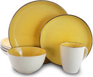 Elama MellowYellow 16Piece Dinnerware Set