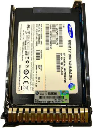 HPE 240GB 6G SATA Read Intensive SFF 2.5-in SC Solid State Drive (789135-B21)