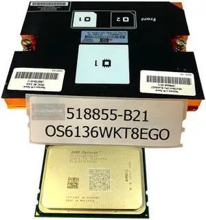 HP BL465c G7 AMD Opteron 6136 2.4GHz/8-core/80W/12MB Processor Kit (518855-B21)