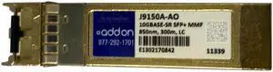 AddOn Compatible 10G SFP+ LC SR MMF 850nm DOM Transceiver (J9150A-AO)