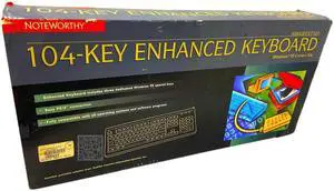 Toshiba NoteWorthy 104 Key Enhanced PS/2 W95 Keyboard 6ft Cable (NWKBEXT101)
