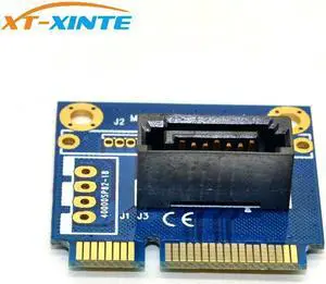 mSATA to SATA Converter Card Mini SATA to 7Pin SATA PCI-e Extension Adapter Half-size for 2.5" 3.5" HDD SSD Hard Drive