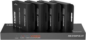 A-Neuvideo ANI-0104POE-XT 1x4 CAT6 Extender Splitter w/3-Yr Warranty